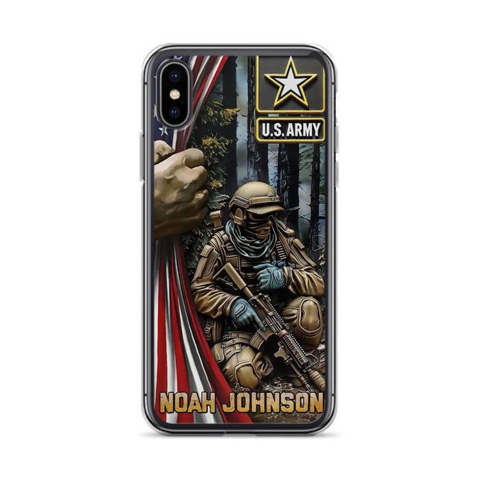 Custom Personalized Veteran Phone Case For iPhone/ Samsung - Veteran Gift Idea - Custom Name