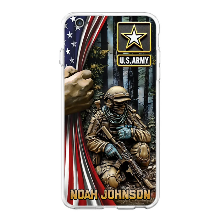 Custom Personalized Veteran Phone Case For iPhone/ Samsung - Veteran Gift Idea - Custom Name