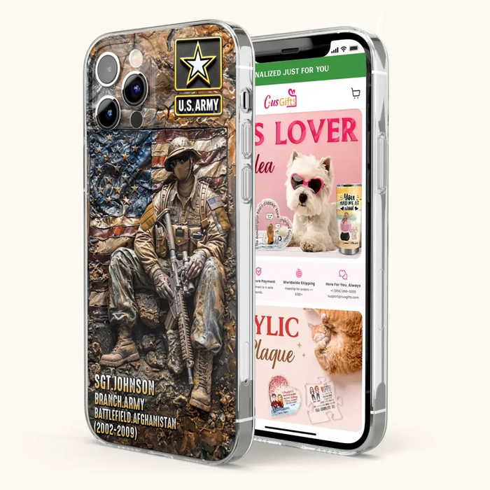 Custom Personalized Veteran Phone Case For iPhone/ Samsung - Veteran Gift Idea