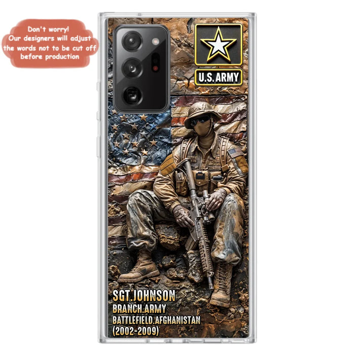 Custom Personalized Veteran Phone Case For iPhone/ Samsung - Veteran Gift Idea