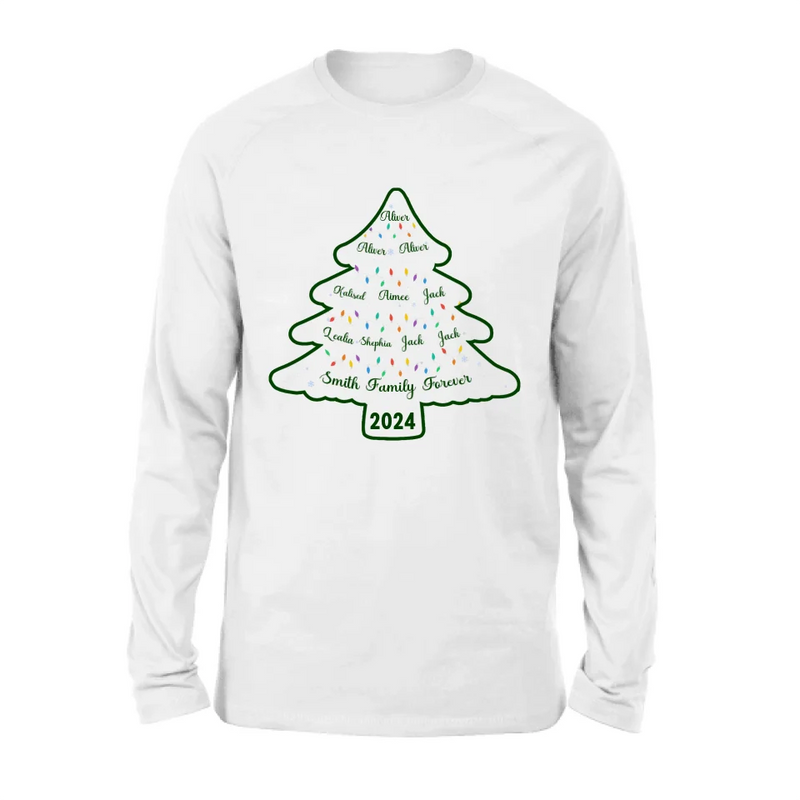 Personalized Family Name Shirt/Hoodie - Christmas Gift For Family - Up to 10 People