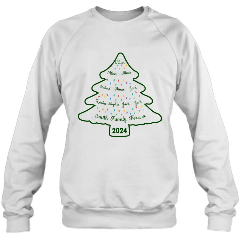 Personalized Family Name Shirt/Hoodie - Christmas Gift For Family - Up to 10 People