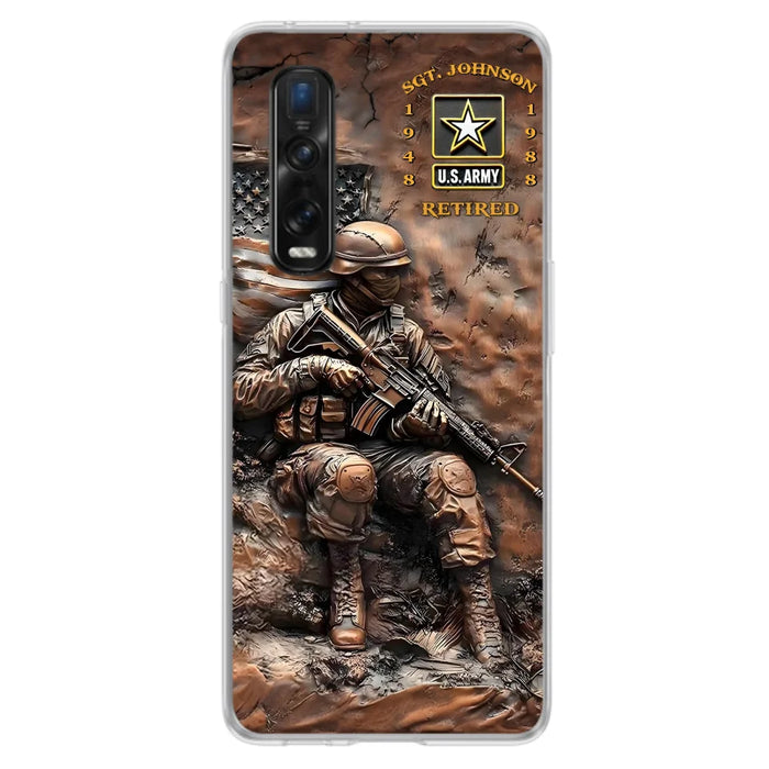 Custom Personalized Veteran Phone Case - Gift Idea For Veteran - Case For Oppo/ Xiaomi/ Huawei