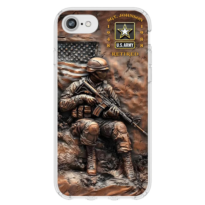 Custom Personalized Veteran Phone Case - Retired Gift Idea For Veteran - Case For iPhone/ Samsung