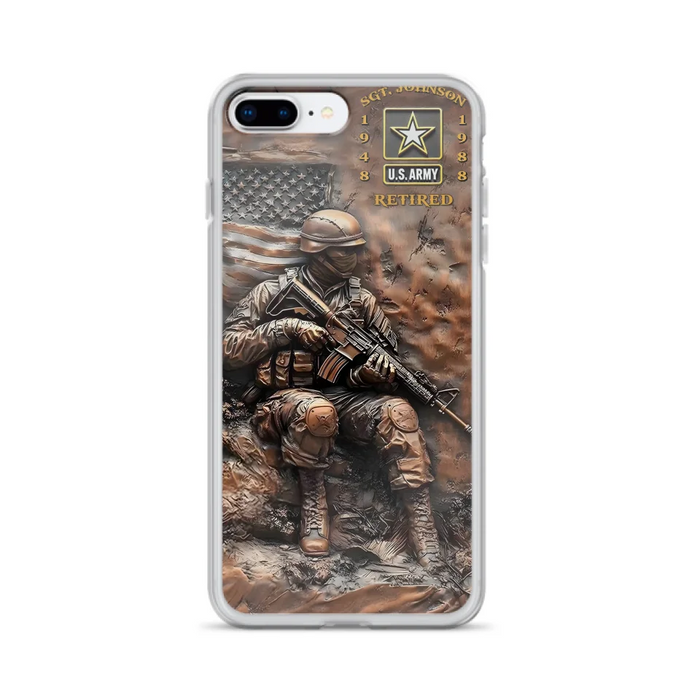 Custom Personalized Veteran Phone Case - Retired Gift Idea For Veteran - Case For iPhone/ Samsung