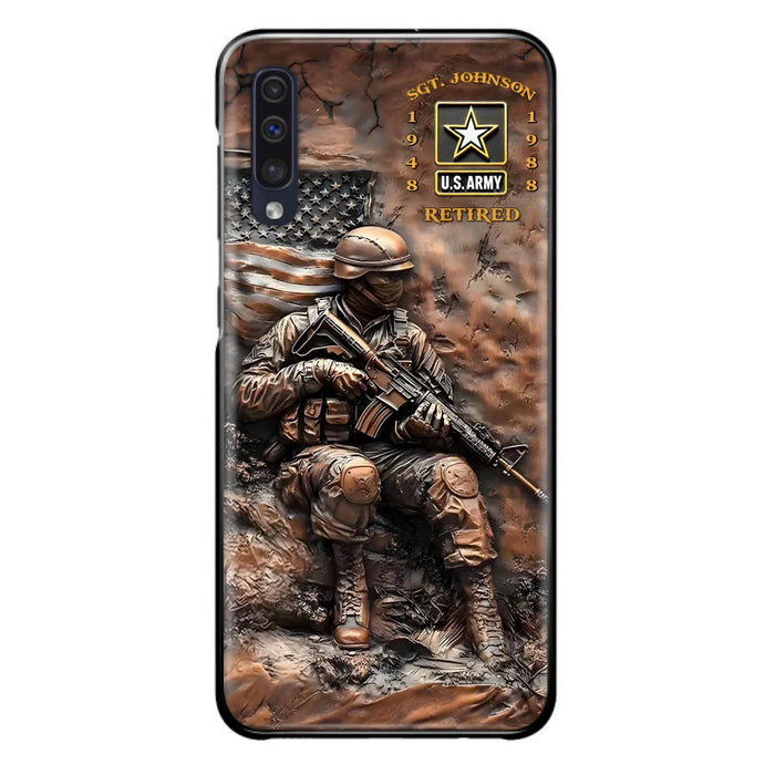 Custom Personalized Veteran Phone Case - Retired Gift Idea For Veteran - Case For iPhone/ Samsung