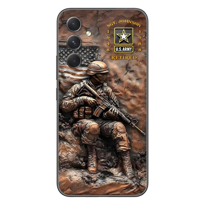 Custom Personalized Veteran Phone Case - Retired Gift Idea For Veteran - Case For iPhone/ Samsung