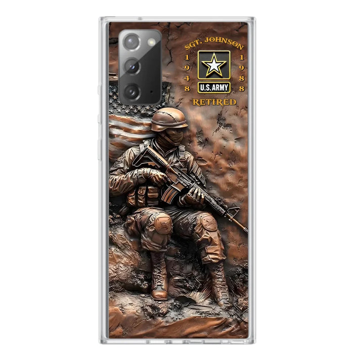 Custom Personalized Veteran Phone Case - Retired Gift Idea For Veteran - Case For iPhone/ Samsung