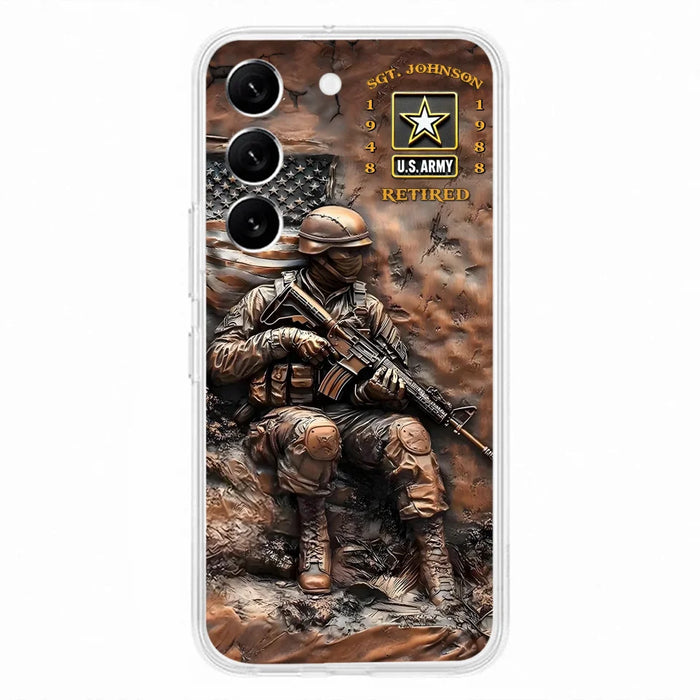 Custom Personalized Veteran Phone Case - Retired Gift Idea For Veteran - Case For iPhone/ Samsung