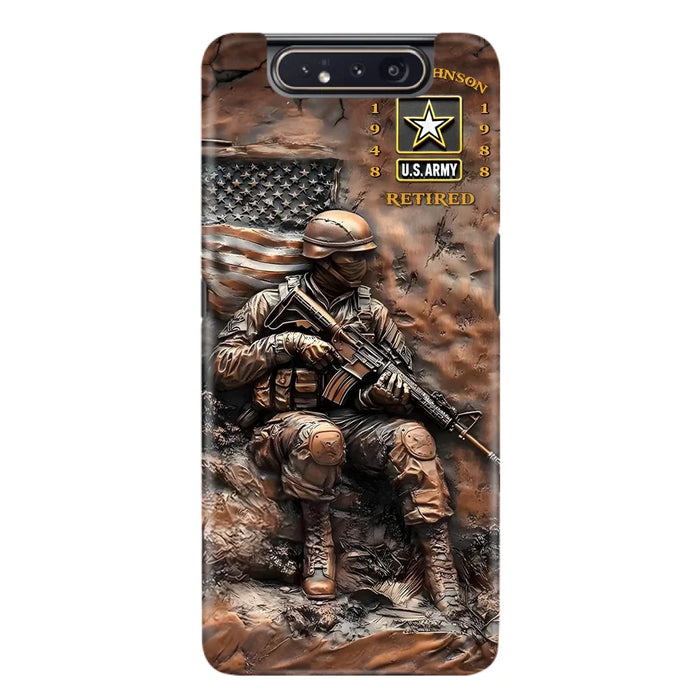 Custom Personalized Veteran Phone Case - Retired Gift Idea For Veteran - Case For iPhone/ Samsung