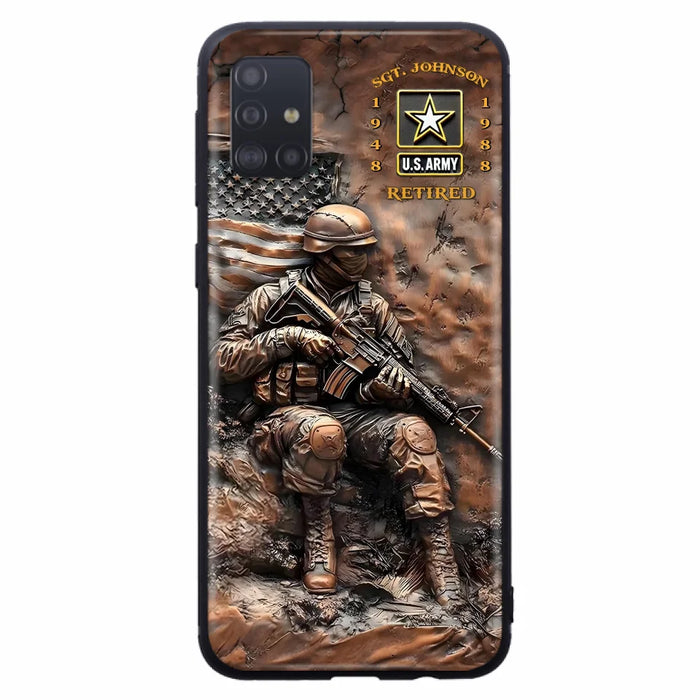 Custom Personalized Veteran Phone Case - Retired Gift Idea For Veteran - Case For iPhone/ Samsung