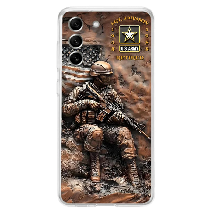 Custom Personalized Veteran Phone Case - Retired Gift Idea For Veteran - Case For iPhone/ Samsung