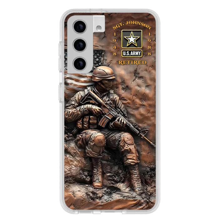 Custom Personalized Veteran Phone Case - Retired Gift Idea For Veteran - Case For iPhone/ Samsung