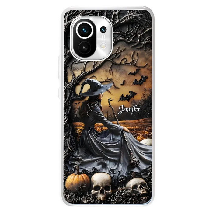 Custom Personalized Witch Phone Case For Xiaomi/ Oppo/ Huawei - Halloween/ Birthday Gift Idea For Yourself, Women, Witch Lovers