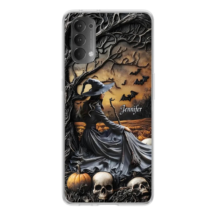 Custom Personalized Witch Phone Case For Xiaomi/ Oppo/ Huawei - Halloween/ Birthday Gift Idea For Yourself, Women, Witch Lovers