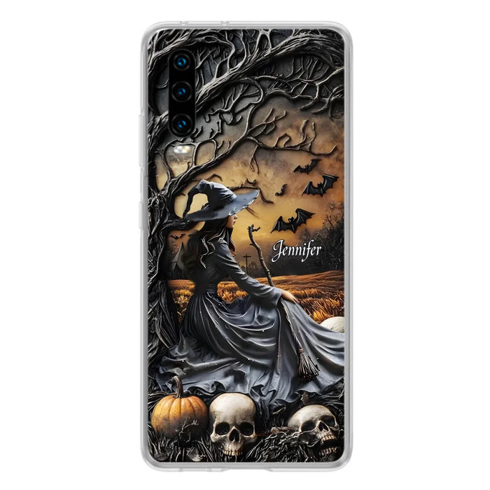 Custom Personalized Witch Phone Case For Xiaomi/ Oppo/ Huawei - Halloween/ Birthday Gift Idea For Yourself, Women, Witch Lovers