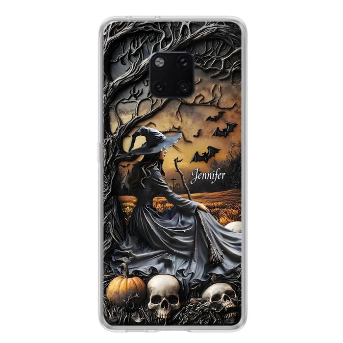 Custom Personalized Witch Phone Case For Xiaomi/ Oppo/ Huawei - Halloween/ Birthday Gift Idea For Yourself, Women, Witch Lovers