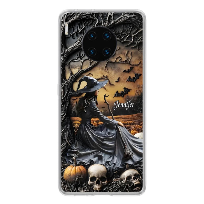 Custom Personalized Witch Phone Case For Xiaomi/ Oppo/ Huawei - Halloween/ Birthday Gift Idea For Yourself, Women, Witch Lovers