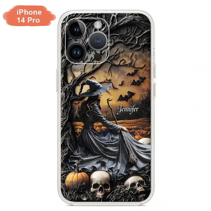 Custom Personalized Witch Phone Case For iPhone/ Samsung- Halloween/ Birthday Gift Idea For Yourself, Women, Witch Lovers