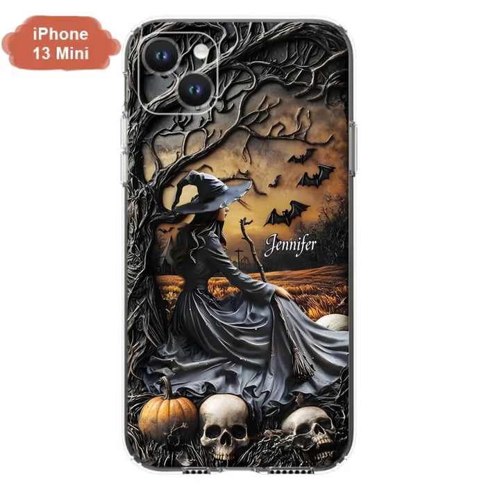 Custom Personalized Witch Phone Case For iPhone/ Samsung- Halloween/ Birthday Gift Idea For Yourself, Women, Witch Lovers