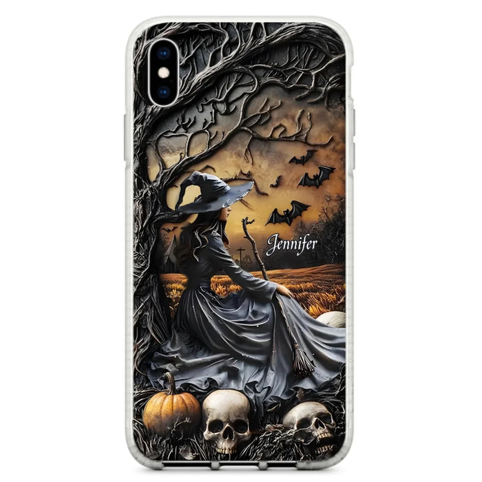 Custom Personalized Witch Phone Case For iPhone/ Samsung- Halloween/ Birthday Gift Idea For Yourself, Women, Witch Lovers