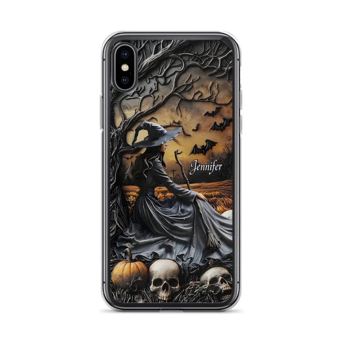 Custom Personalized Witch Phone Case For iPhone/ Samsung- Halloween/ Birthday Gift Idea For Yourself, Women, Witch Lovers