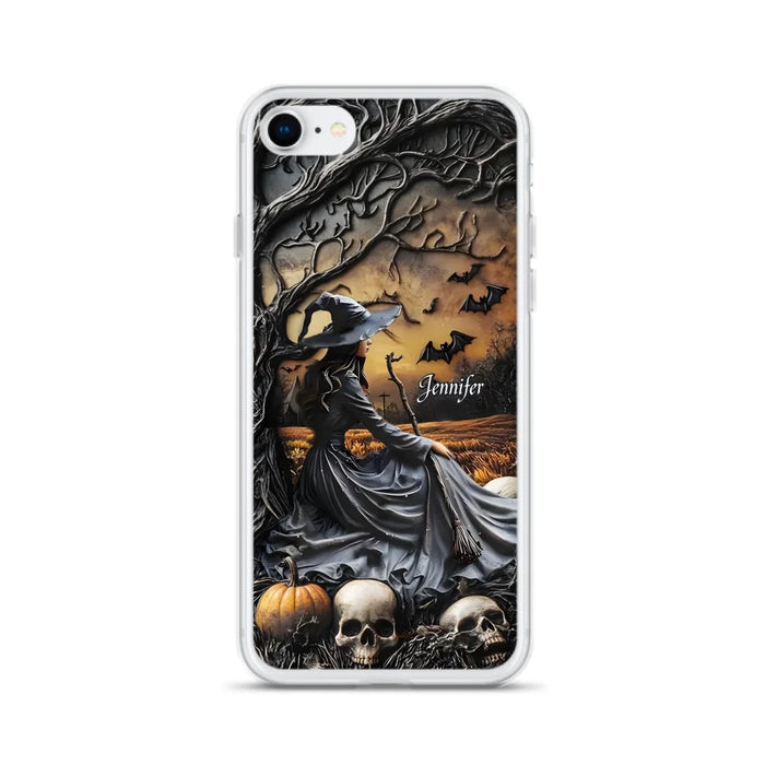 Custom Personalized Witch Phone Case For iPhone/ Samsung- Halloween/ Birthday Gift Idea For Yourself, Women, Witch Lovers