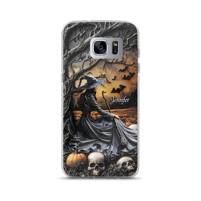 Custom Personalized Witch Phone Case For iPhone/ Samsung- Halloween/ Birthday Gift Idea For Yourself, Women, Witch Lovers