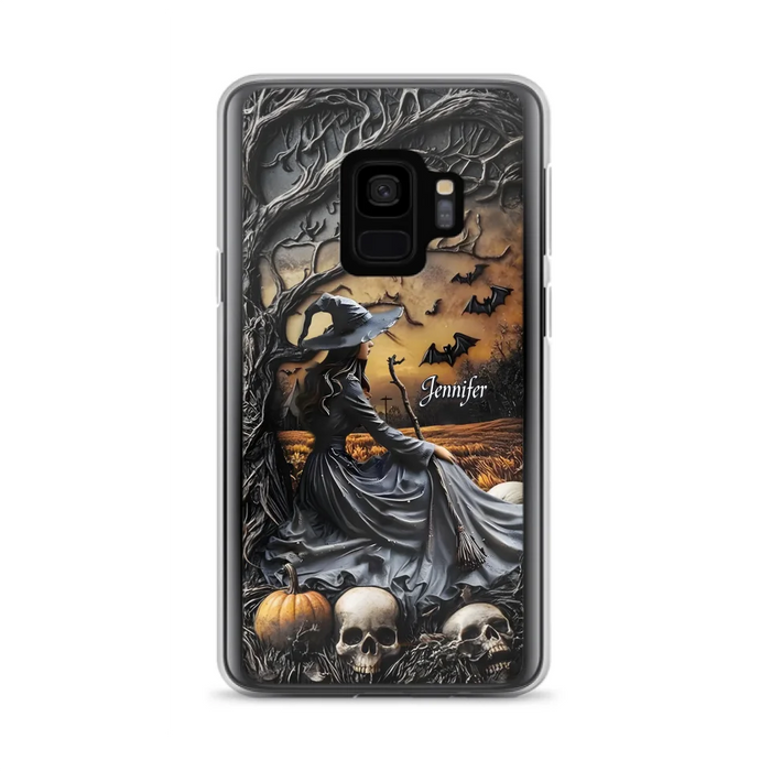 Custom Personalized Witch Phone Case For iPhone/ Samsung- Halloween/ Birthday Gift Idea For Yourself, Women, Witch Lovers