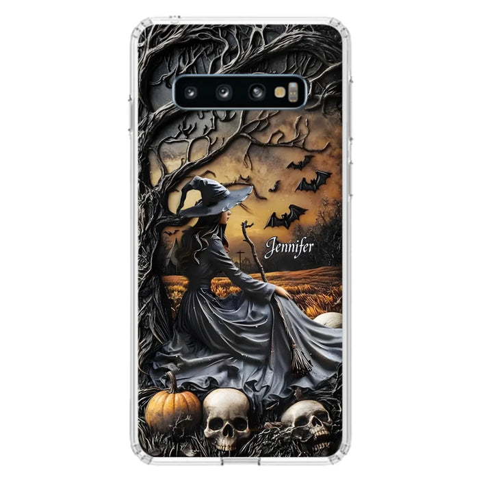 Custom Personalized Witch Phone Case For iPhone/ Samsung- Halloween/ Birthday Gift Idea For Yourself, Women, Witch Lovers