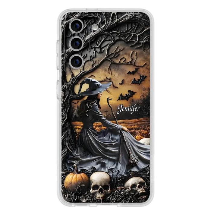 Custom Personalized Witch Phone Case For iPhone/ Samsung- Halloween/ Birthday Gift Idea For Yourself, Women, Witch Lovers