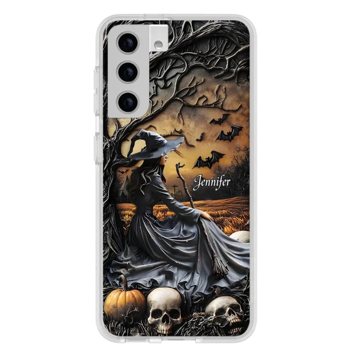 Custom Personalized Witch Phone Case For iPhone/ Samsung- Halloween/ Birthday Gift Idea For Yourself, Women, Witch Lovers