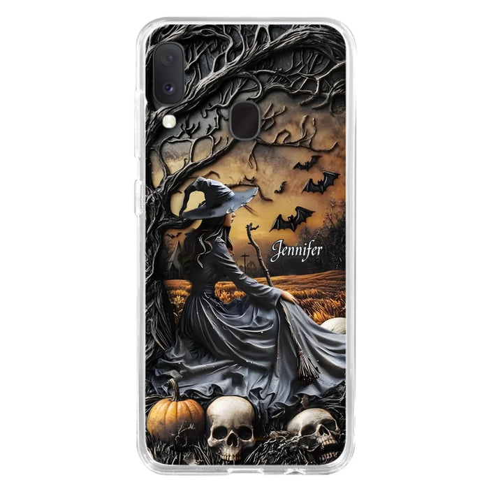 Custom Personalized Witch Phone Case For iPhone/ Samsung- Halloween/ Birthday Gift Idea For Yourself, Women, Witch Lovers