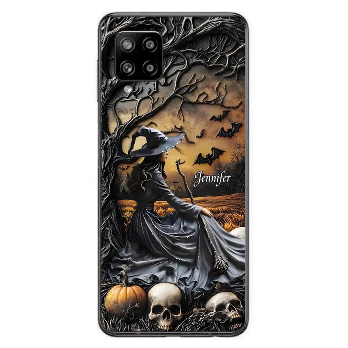 Custom Personalized Witch Phone Case For iPhone/ Samsung- Halloween/ Birthday Gift Idea For Yourself, Women, Witch Lovers