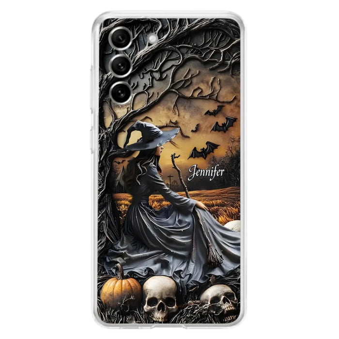 Custom Personalized Witch Phone Case For iPhone/ Samsung- Halloween/ Birthday Gift Idea For Yourself, Women, Witch Lovers