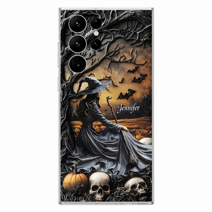 Custom Personalized Witch Phone Case For iPhone/ Samsung- Halloween/ Birthday Gift Idea For Yourself, Women, Witch Lovers