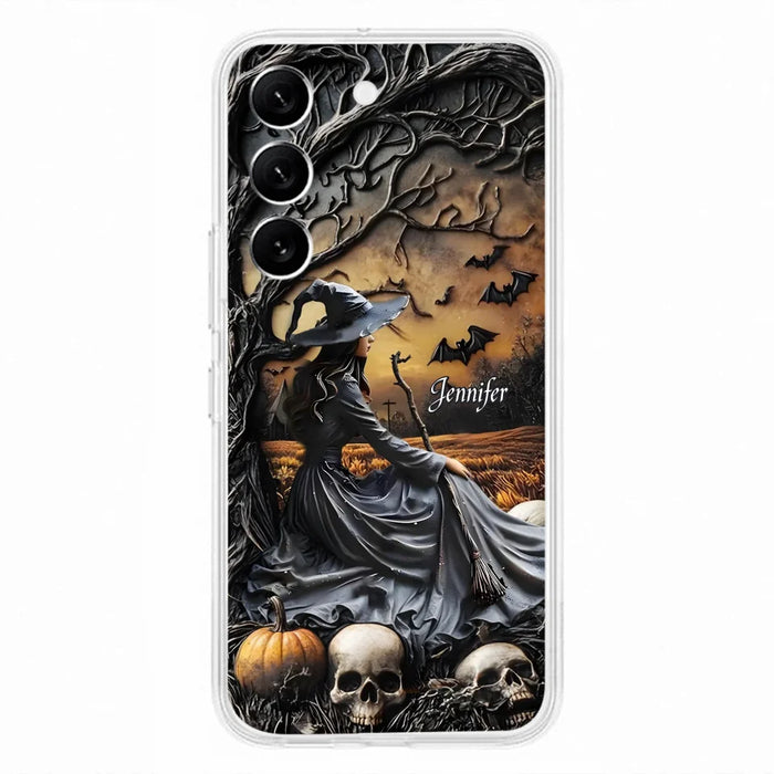 Custom Personalized Witch Phone Case For iPhone/ Samsung- Halloween/ Birthday Gift Idea For Yourself, Women, Witch Lovers