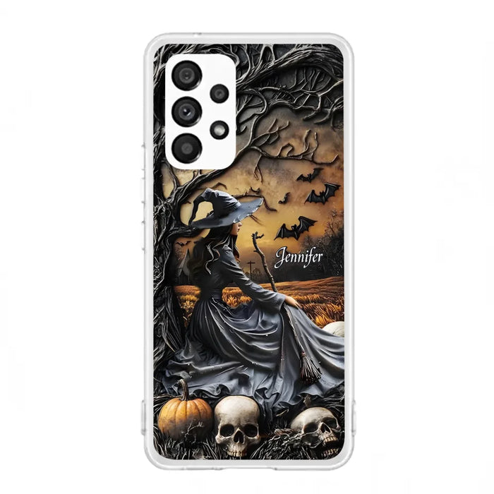 Custom Personalized Witch Phone Case For iPhone/ Samsung- Halloween/ Birthday Gift Idea For Yourself, Women, Witch Lovers