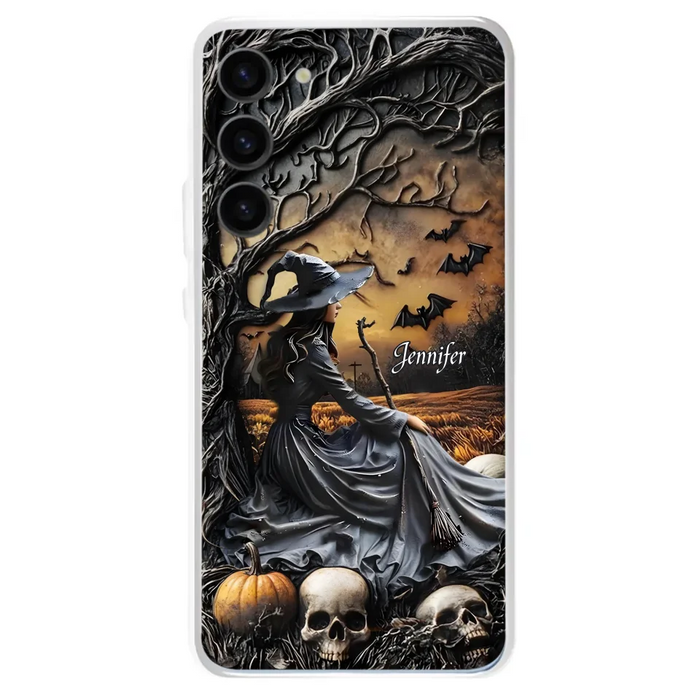 Custom Personalized Witch Phone Case For iPhone/ Samsung- Halloween/ Birthday Gift Idea For Yourself, Women, Witch Lovers