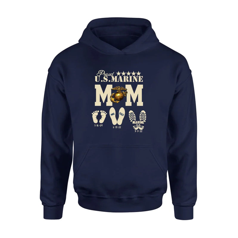 Personalized Proud U.S Army Force Mom Shirt/Hoodie - Mother's Day Gift Idea/Veteran Gift
