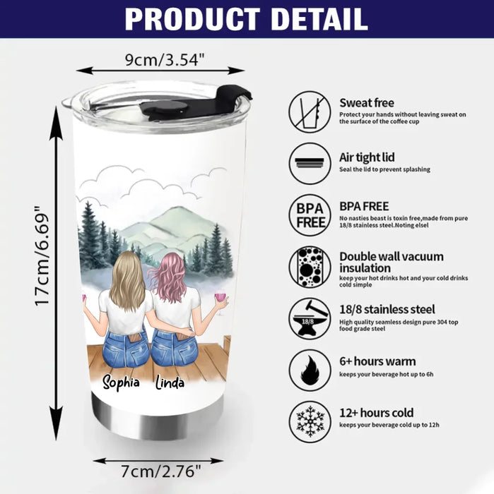 Personalized Best Friend Tumbler - Gift Idea For Friends/Birthday - I Wish You Lived Next Door