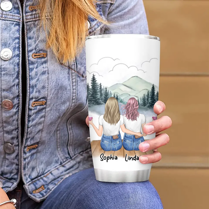 Custom Personalized Best Friend Tumbler - Gift Idea For Friends/ Birthday - I Wish You Lived Next Door