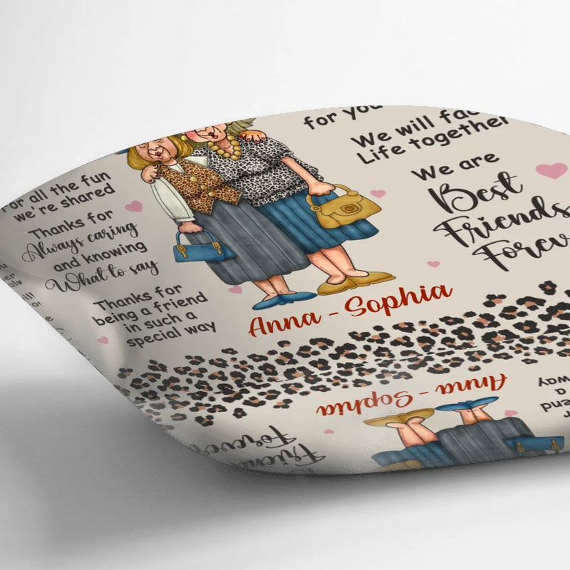 Personalized Old Friend Pillow Cover - Gift Idea For Old Friend - Thanks For Being A Friend In Such A Special Way