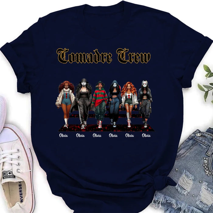 Custom Personalized Conmandre Crew Halloween Shirt/ Hoodie - Upto 6 Girls - Gift Idea For Friends/ Sisters