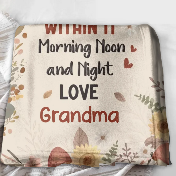 Custom Personalized To My Granddaughter Quilt/ Fleece Throw Blanket/ Pillow Cover - Gift Idea For Grandma/ Grandkids - When You're Feeling Low Just Hold It Really Tight