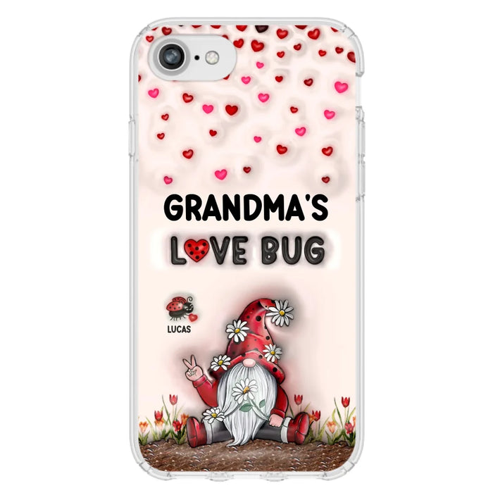 Custom Personalized Grandma's Love Bugs Phone Case - Upto 12 Kids - Mother's Day Gift Idea for Grandma/ Mom - Case for iPhone/ Samsung