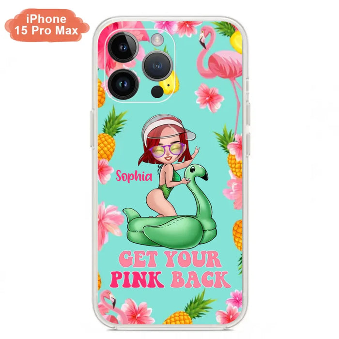 Custom Personalized Bikini Girl Phone Case - Gift Idea For Girl - Get Your Pink Back - Cases For iPhone/Samsung