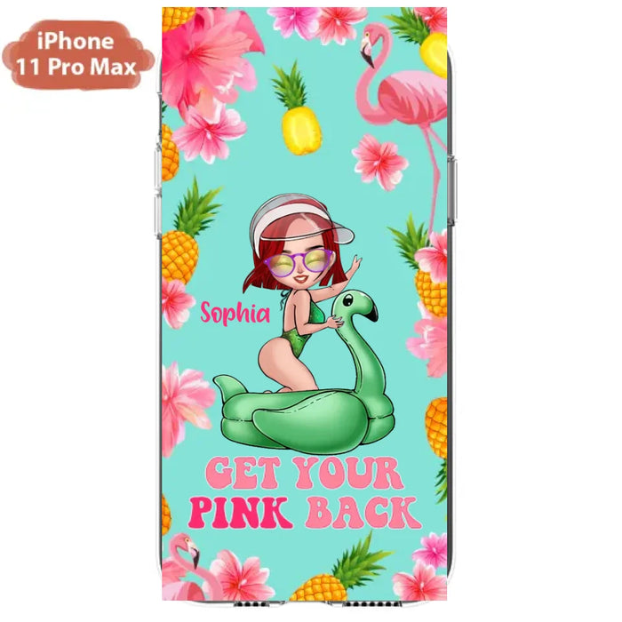 Custom Personalized Bikini Girl Phone Case - Gift Idea For Girl - Get Your Pink Back - Cases For iPhone/Samsung