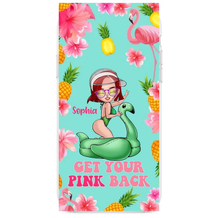 Custom Personalized Bikini Girl Phone Case - Gift Idea For Girl - Get Your Pink Back - Cases For iPhone/Samsung