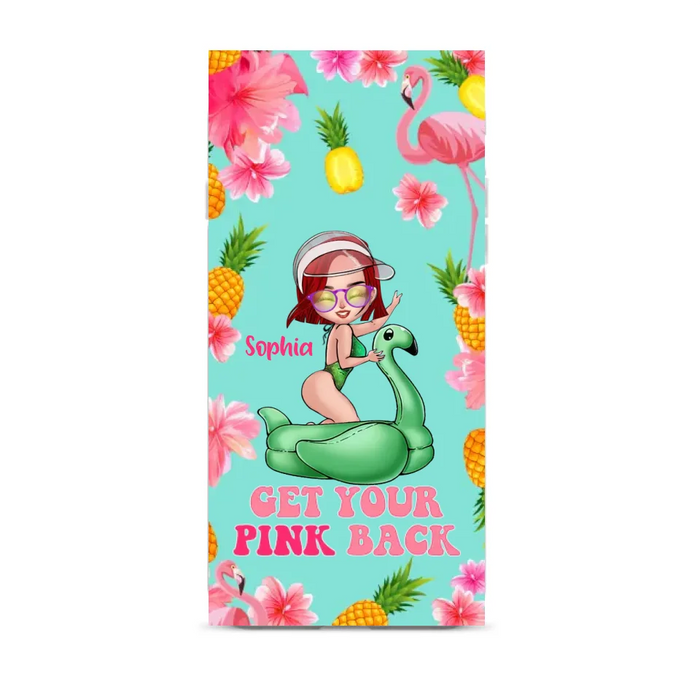 Custom Personalized Bikini Girl Phone Case - Gift Idea For Girl - Get Your Pink Back - Cases For iPhone/Samsung